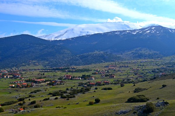 Mountain landscape on Mount Parnassus near Arachova, central Greece