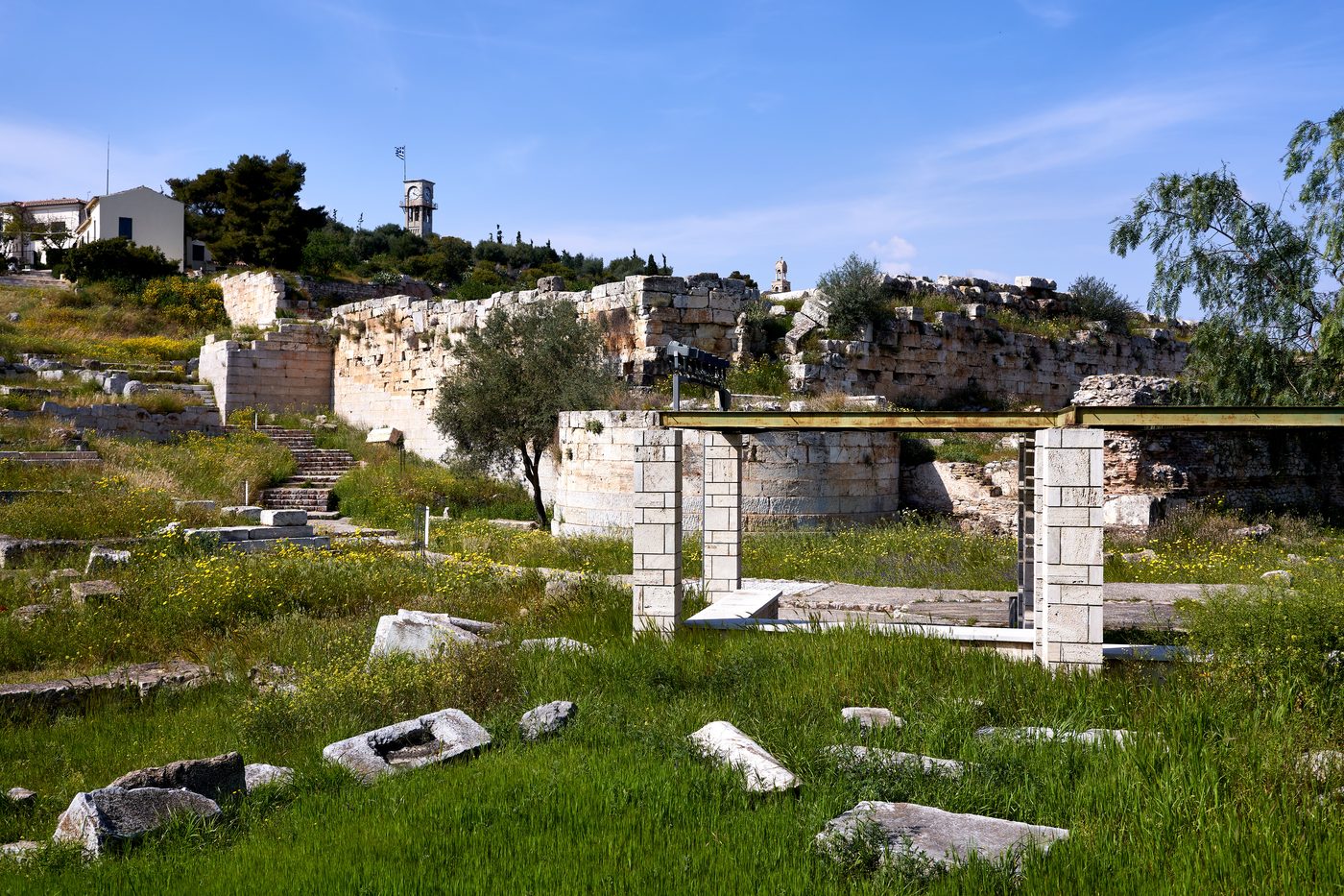 Ruins of the Sanctuary of Demeter at Eleusis, site of the ancient Mysteries
